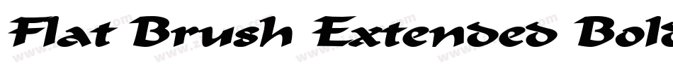 Flat Brush Extended BoldItalic字体转换